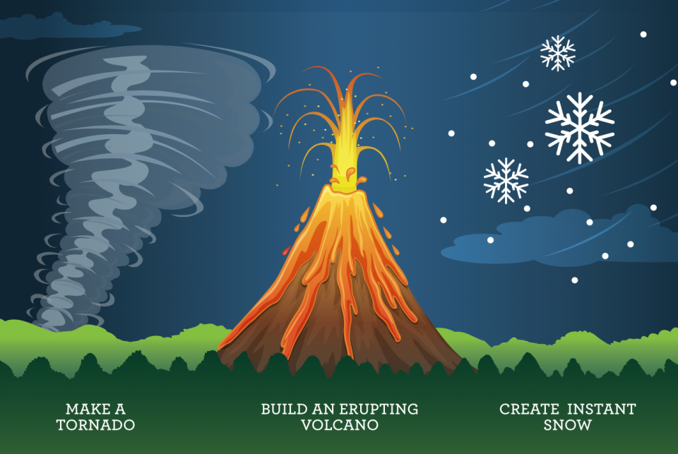 Make a Volcano, a Tornado, and DIY Snow With Our Weather Lab