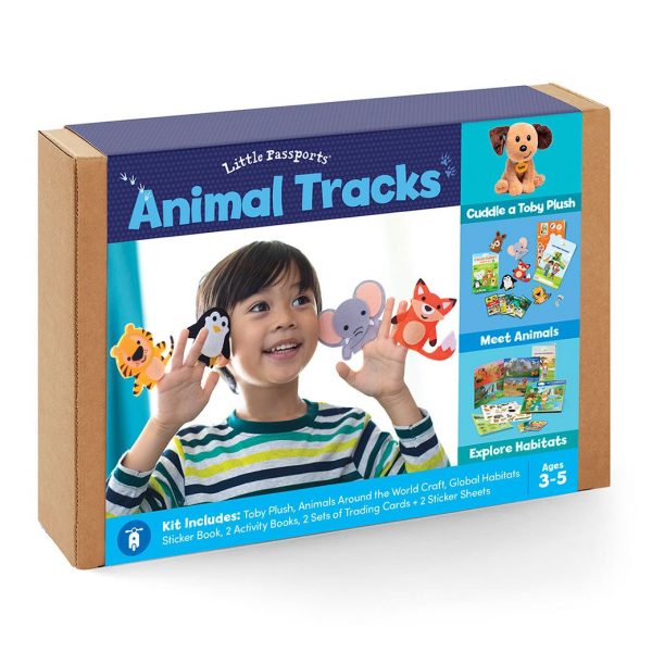 Animal Tracks Finger Puppets & Plushie | Little Passports
