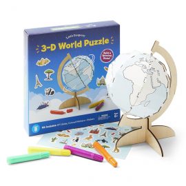 3-D World Puzzle Image