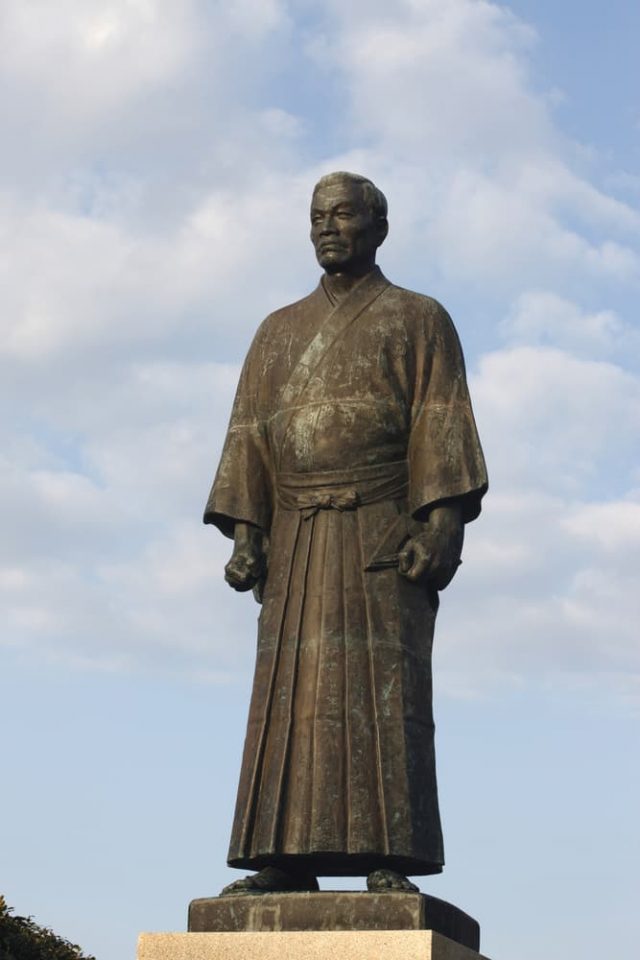 A statue of John Manjiro