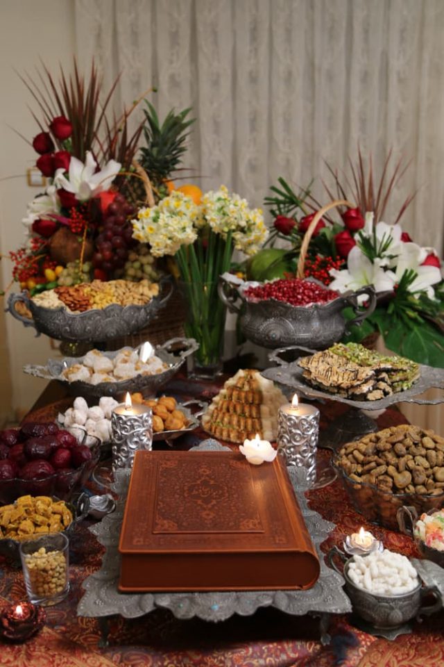 Yalda display on table